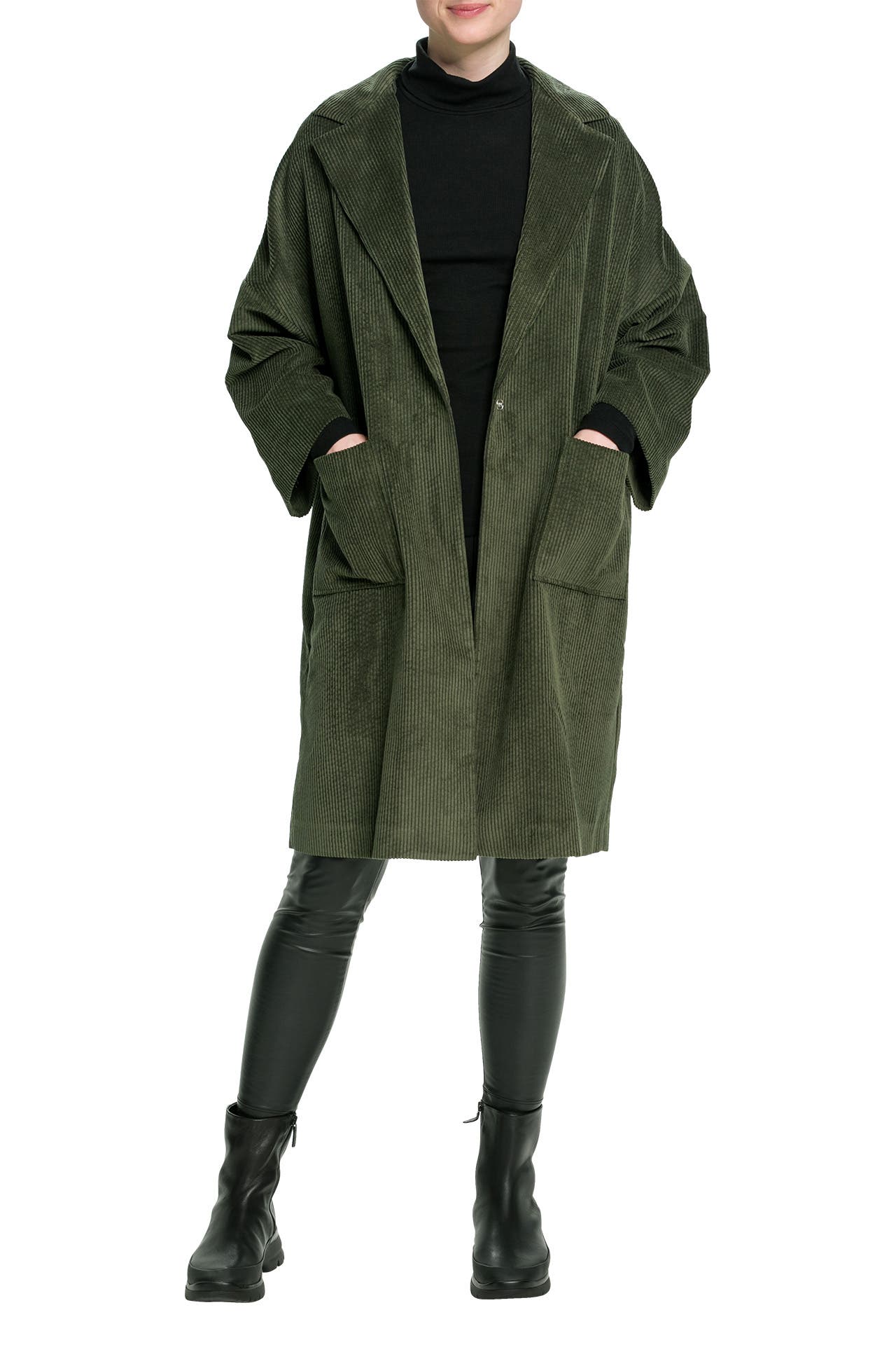 Karo kauer mantel grün Clearance